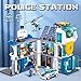 Sluban City Police Station, Building Set with Car Model, Motorcycle, Helicopter, Police Cop Patrol, STEM Block Ideal Gift 6-12 Boys Girls, 7 Police Minifigures, 686pcs