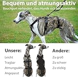 Paworld Sicherheitsgeschirr Hund, Anti Zug Hundegeschirr, Panikgeschirr für Hunde, Ausbruchsicheres Geschirr Hund, Verstellbare, Atmungsaktiv Weste für kleine, mittelgroße und große Hunde (Schwarz,XL)
