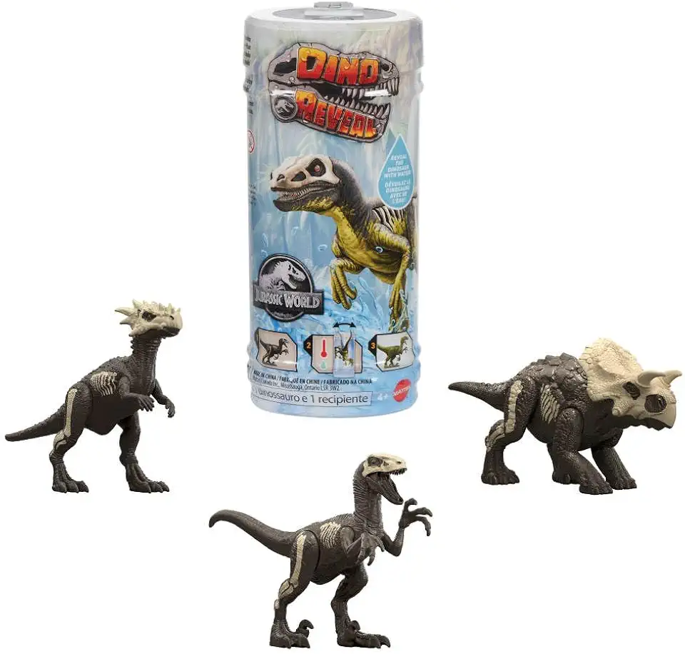 Jurassic World Dinossauro de Brinquedo Dino Reveal 4 anos