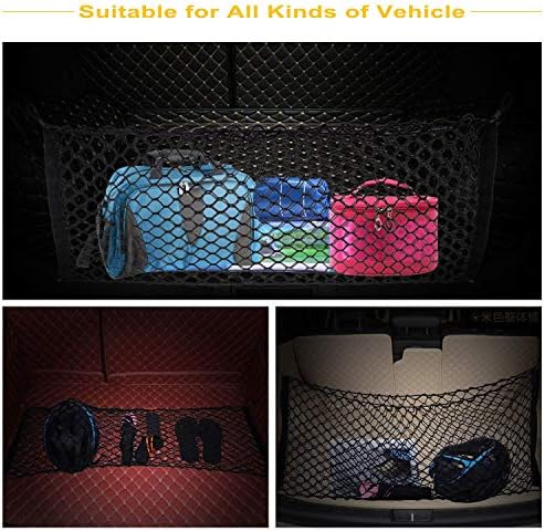 Storage Nets For Campervans, Yosoo Universal Car Truck Seat Rear Cargo Nylon Net Pocket Storage Bag Luggage Organizer Hook Pouch Hammock