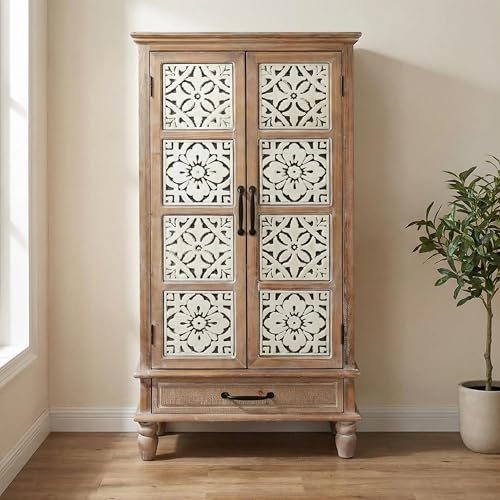 LKTART 55' Tall Vintage Sideboards Carved Wood...