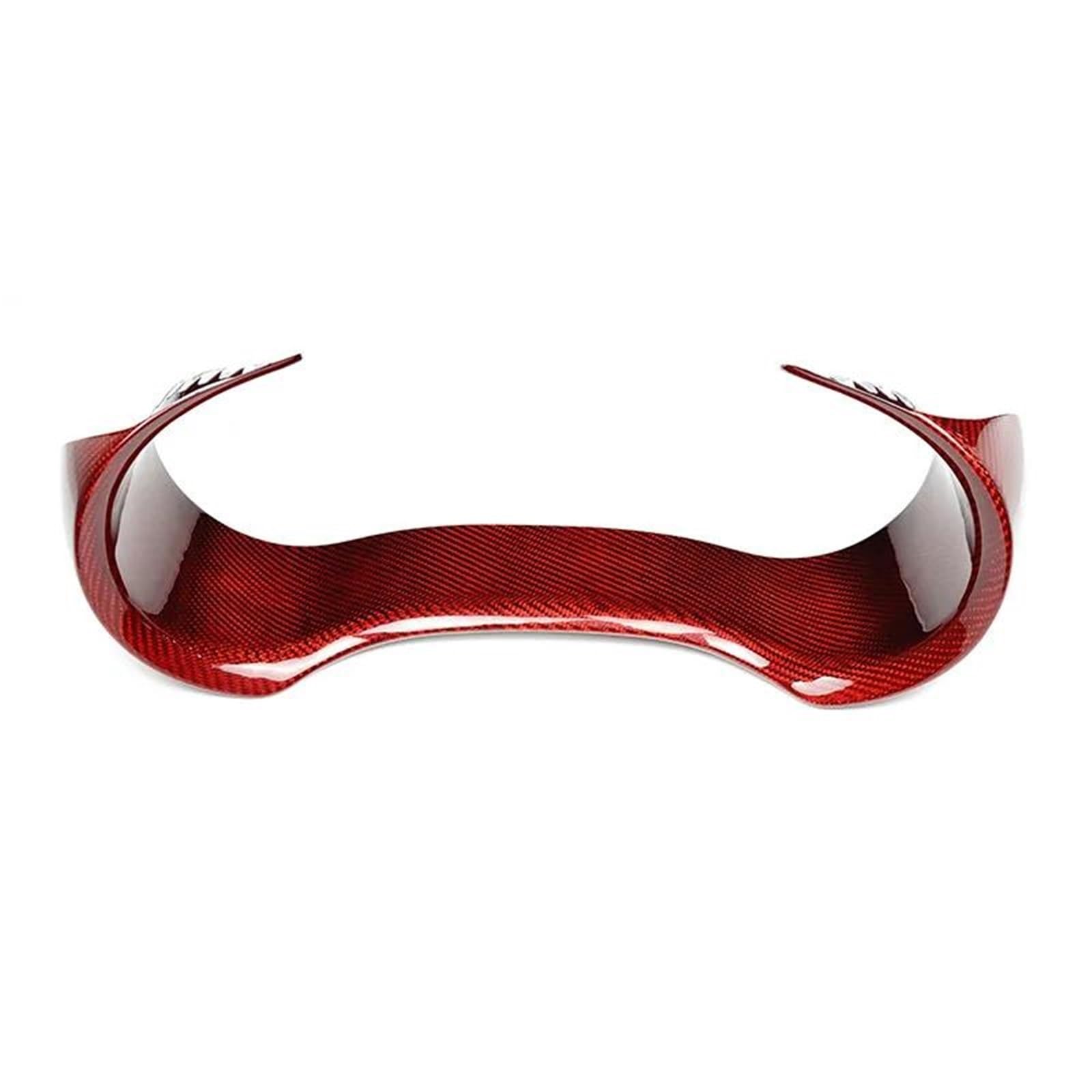 Car Interior Sticker for Kia for Stinger 2018 2019 2020 2021 2022 2023 LHD Steering Wheel Speedometer Frame Interior Trim Interior Frame Trims Stickers(RED)