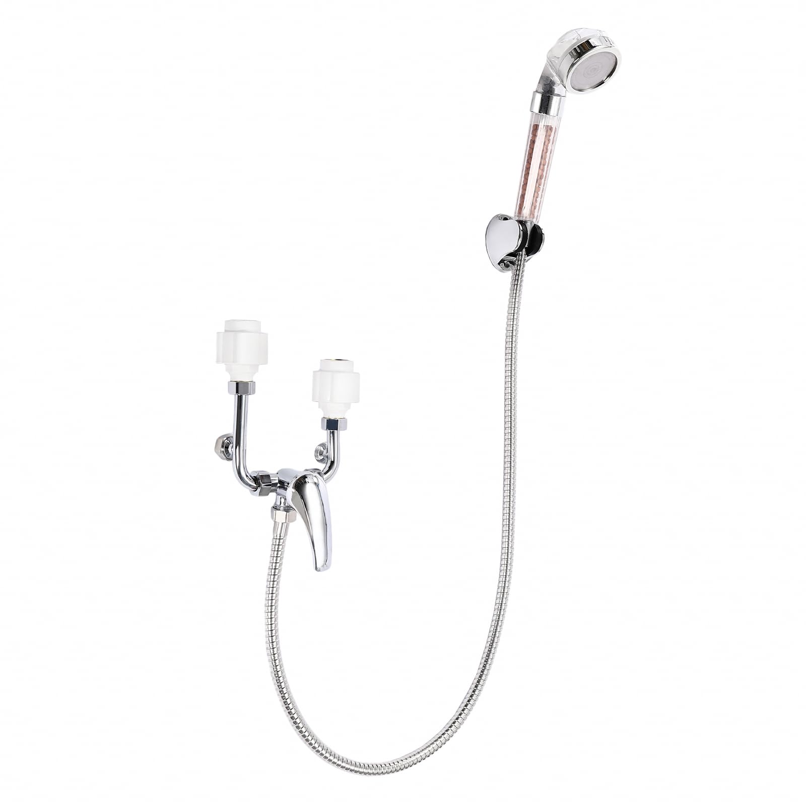 Scaldacqua da 50 l, 2000 W, scaldabagno elettrico con display digitale e doccetta, gamma di regolazione della temperatura 25-75 ℃ (riscaldamento dell'acqua elettrico)