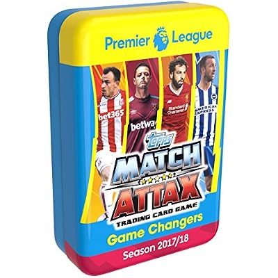 Match Attax 2017-18 Topps EPL Cards - Game Changers Mega Tin (60 Cards & Limited Edition Gold Card)
