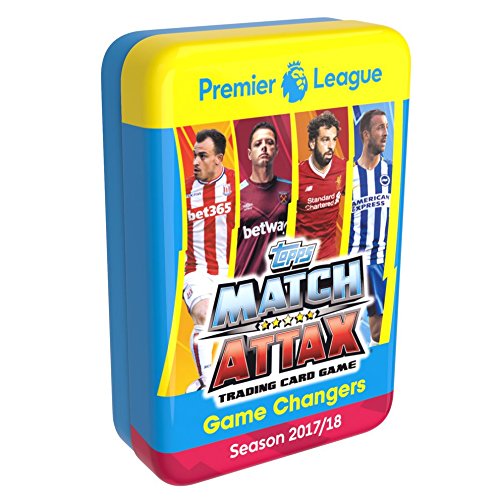 Match Attax 2017-18 Topps EPL Cards - Game Changers Mega Tin (60 Cards & Limited Edition Gold Card)