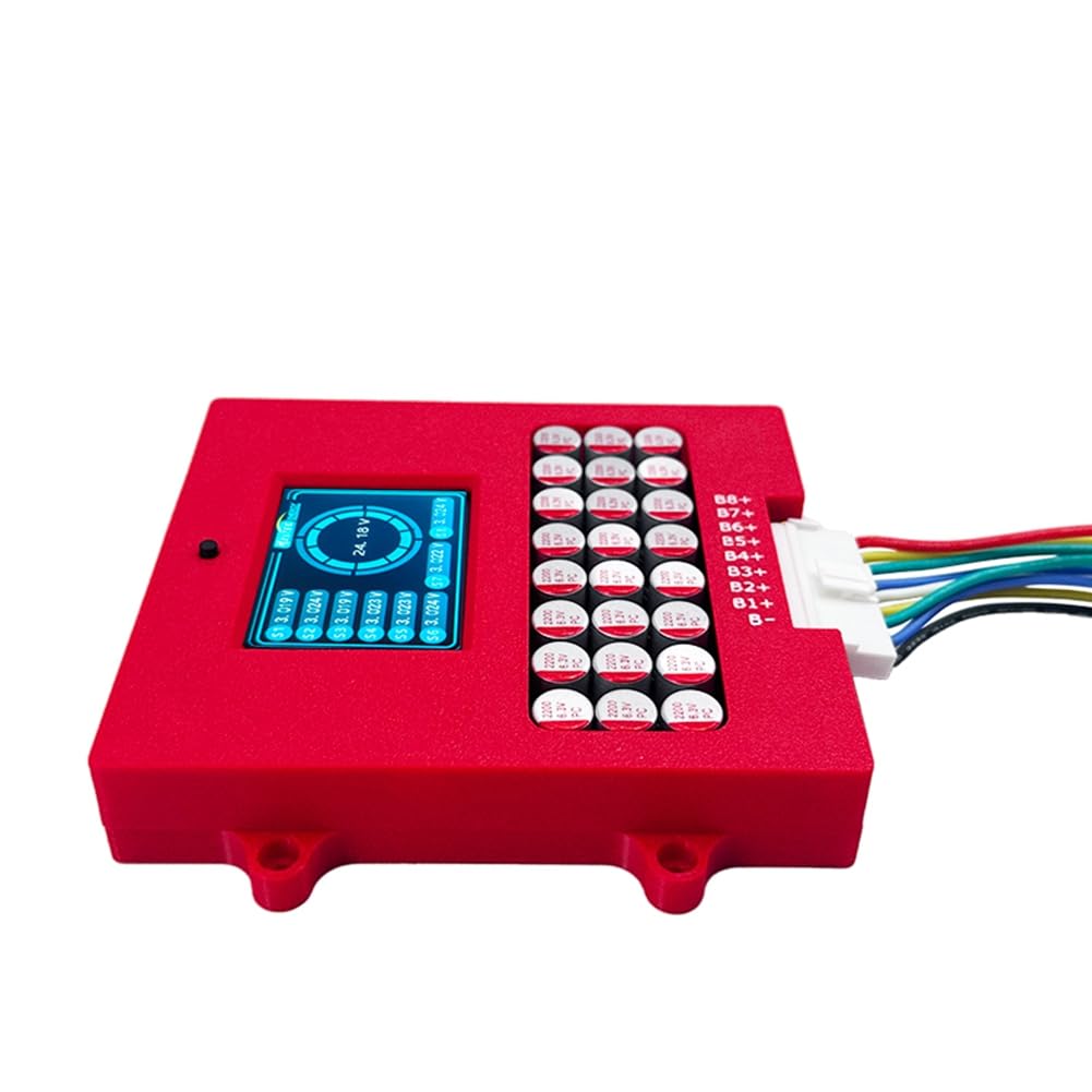 Balanceador Activo de Batería de Litio Lifepo4 8S con Pantalla de Voltaje TFT, Comprobador de Voltaje de Batería 4S 6s 5a, Ecualizador de Transferencia de Energía