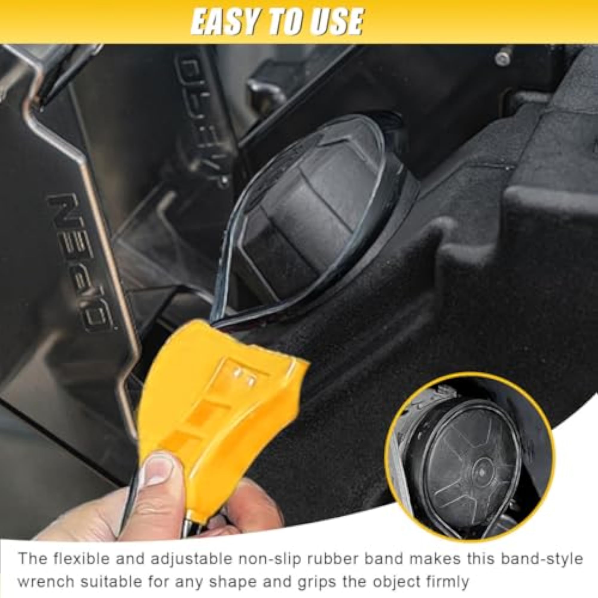 2PCS Adjustable Strap Wrench Plumbing Tools