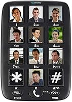 simvalley Communications Seniorentelefon: Senioren-Festnetz-Telefon mit 12 Foto-Schnellwahl-Tasten, Freisprecher (Seniorentelefon Festnetz, Großtastentelefon, Festnetztelefon für Demenzkranke)