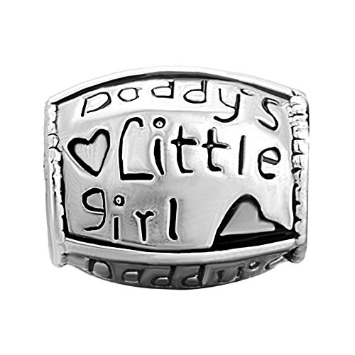 Image of Daddy's Little Girl Charm Beads Fit European Charm Bracelets