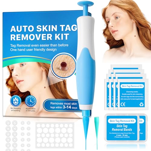 Warzen Entfernungs-Set Auto Tool Kit Skin Tag Remover Hautfleckenentfernungsstift für Gesicht und Körper schmerzfrei und wirksam einfache schnelle Warzenentfernung und Hautflecken (28 mm)