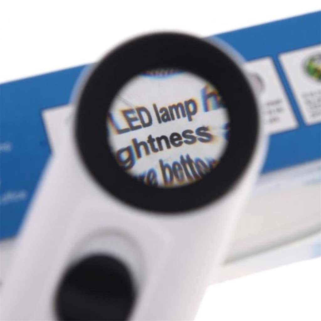Lupa de Mano con luz LED de 40 x 3,5 mm, microscopio, Lupa, tableros de Lupa, Herramientas de reparación