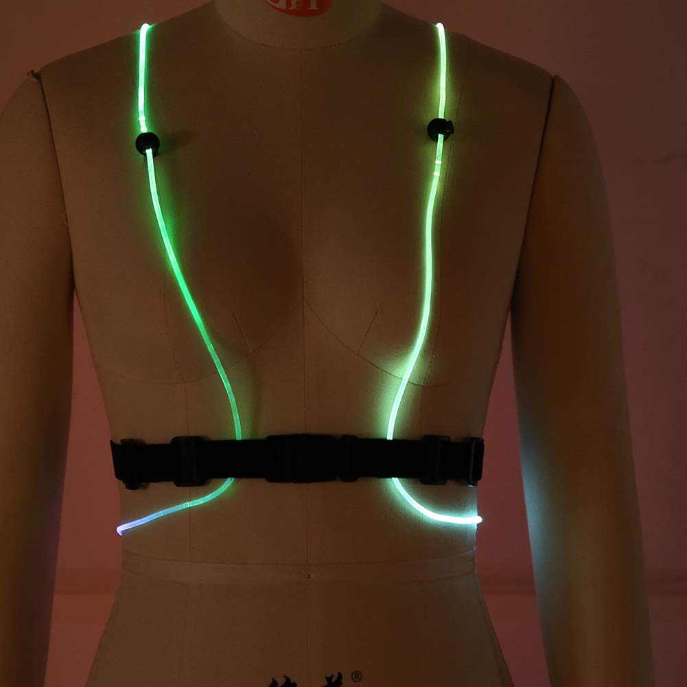Gilet Riflettente a LED Resistente Al Freddo con Cintura Regolabile per Bambini Che Praticano Sport All'aria Aperta in Bicicletta