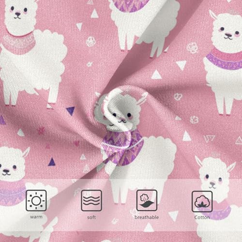 Wusikd Cute Alpaca Girls' Underwear Cotton Pink Girls Briefs Soft Toddler Underwear 2T3