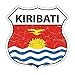 Kiribati Flag Highway Shield Metal Sign HS-300