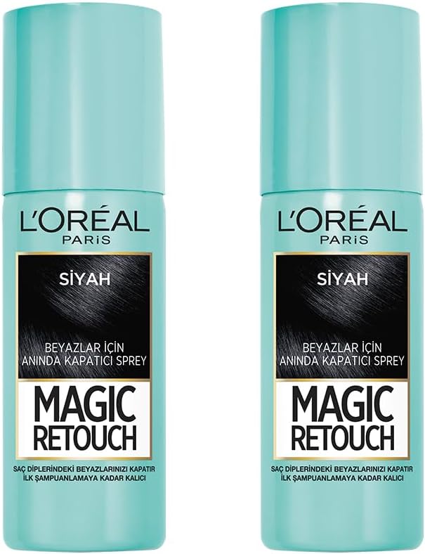 L’Oréal Paris 2'li Magic Retouch Beyaz Dipleri Kapatıcı Sprey 75 ml - Siyah