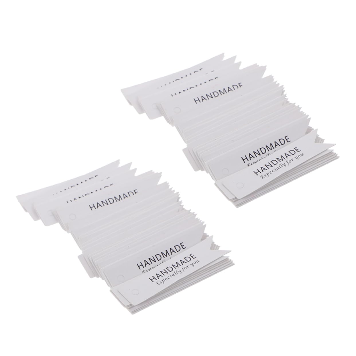 Etiquetas Colgantes MOTHNUR Para Velas Y Manualidades - 100 Piezas Rectangulares Blancas Y Negras