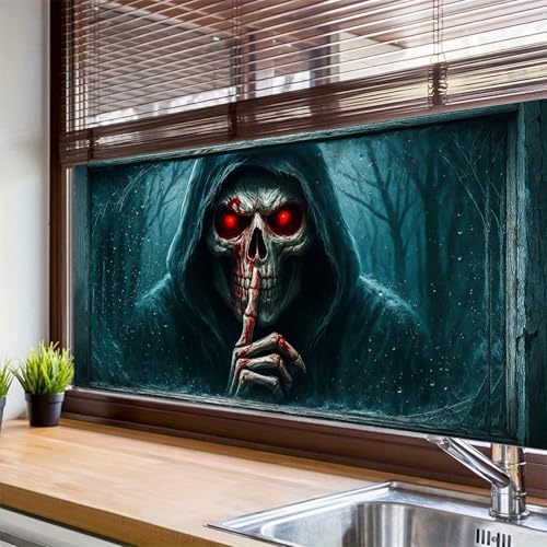 HOMETITUTE Horror Film Adhesivo para Ventanas 39.3x17.7 in miniatura 4