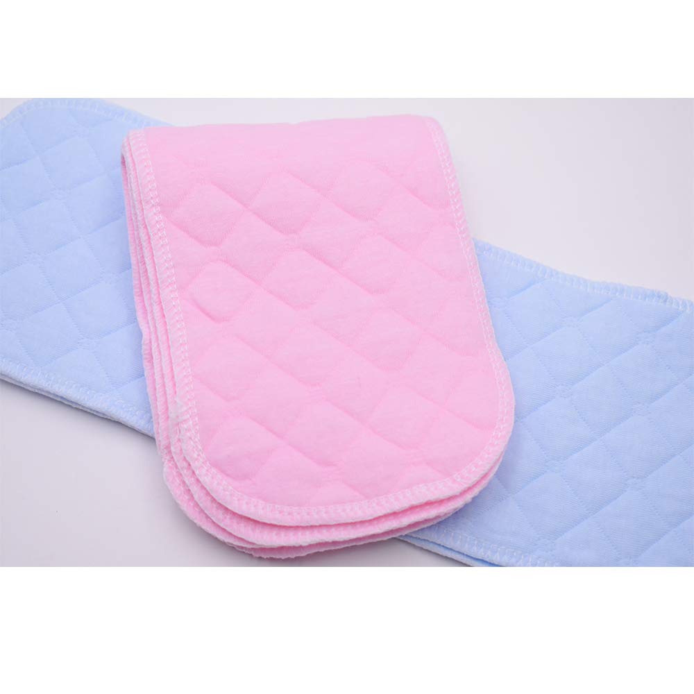 Pannolino Riutilizzabile Cotone Morbido Neonati Multifunzione Inserto Traspirante Assorbimento 32x12 cm 12 Pezzi