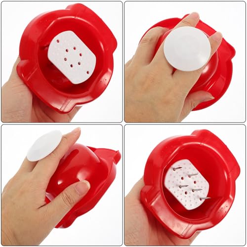 Protector de dedos para cortadora de vegetales OUNONA rojo miniatura 3