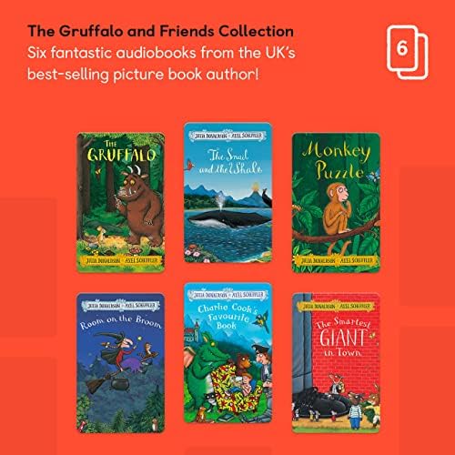 Yoto Gruffalo & Friends Collection by Julia Donaldson – 6 Kids Audiobook Cards for Use with Yoto Player & Yoto Mini Bluetooth Speaker, Fun Educational Daytime & Bedtime Stories for Children Ages 3+ 2 51DO0 1ARIL. AC