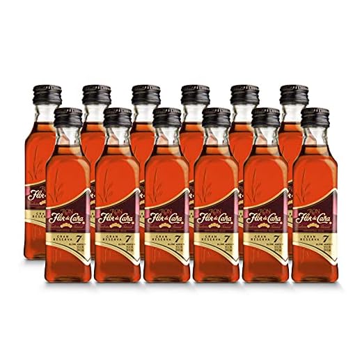 Botellita miniatura ron Flor de Caña 7 años