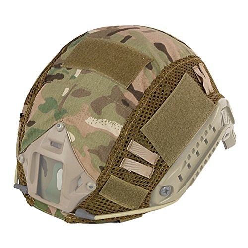 EFINNY Tactical Helmet Cover Casco de Camuflaje Nylon Headwear DIY Ciclismo Shooting Escalada Camping Ropa Deportiva Accesorio