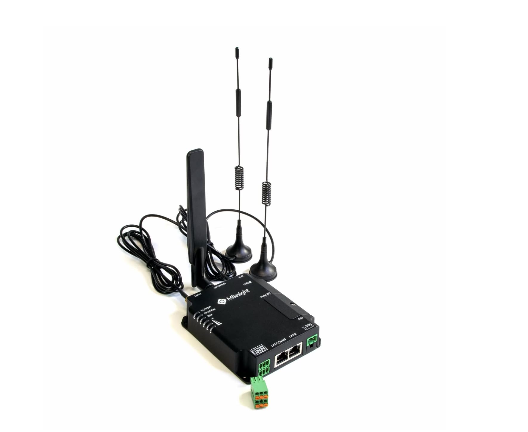Routeur industriel 4G LTE Cat 4 avec WiFi 4, double SIM, 2x Ethernet, RS232, VPN, -40°/+70°C, gestion à distance