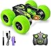 HassoKon 4WD Macchina Telecomandata, 2.4GHZ RC Auto Giochi per Bambini, Rotazione a 360°con Luce LED Veicoli Giocattolo, Stunt Car per Bambini Regalo(Verde)