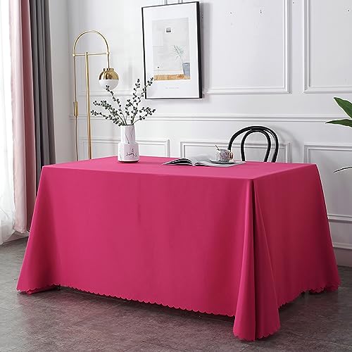 Qkoimpnrd Mantel Mesa Rectangular Decorativo Resistente Al Desgaste Grueso Antimanchas Manteles Cocina Rojo 200 × 340cm