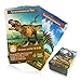 AMINFUN 55PCS Dinosaur Learning Cards,Dinosaur Fan Collectible Cards, Flash Card, Educational Learning Toys for Kids, Gift for Boys and Girls.