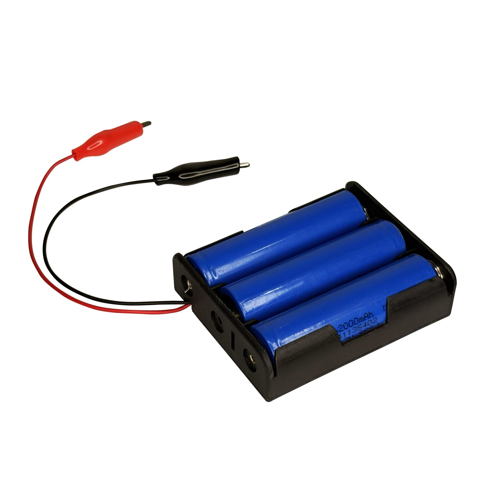 Vincentvolt 18650 Battery Holder Triple Cell 11.1V Plastic Case with Wire and 4 cm Alligator Clips | Batteries not Included-image-25