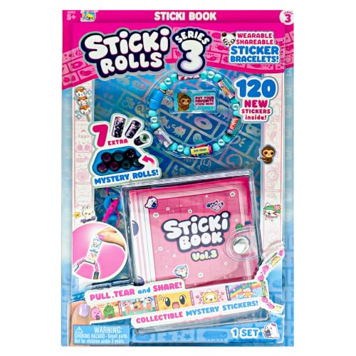 Sticki Rolls Sticki Book S3 Wearable Shareable Sticker Bracelets
