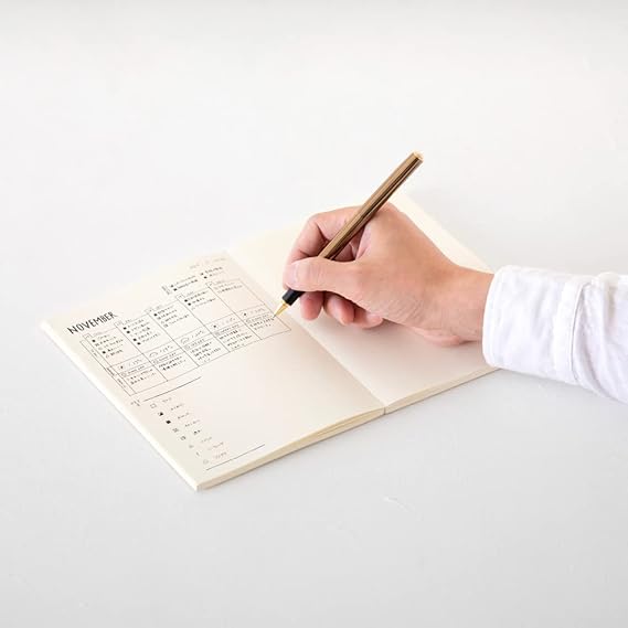 DESIGNPHIL 15310006 Midori Notebook, MD Notebook, Journal, A5, Dot Square A
