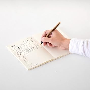 DESIGNPHIL 15310006 Midori Notebook, MD Notebook, Journal, A5, Dot Square A