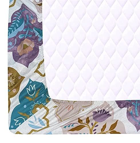 Image of Super Soft All Round (Elastic Fitted) Single Bed Bedsheet with 1 Pillow Cover- 4 Feet x 6 Feet - 48 Inches x 72 Inches x 6 Inches-Single