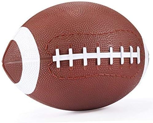 Stylife Mini Football 7.5Inch - Playground Inflatable Balls for Kids and Junior Outdoor - Comfortable Grip Mini Footballs,Brown