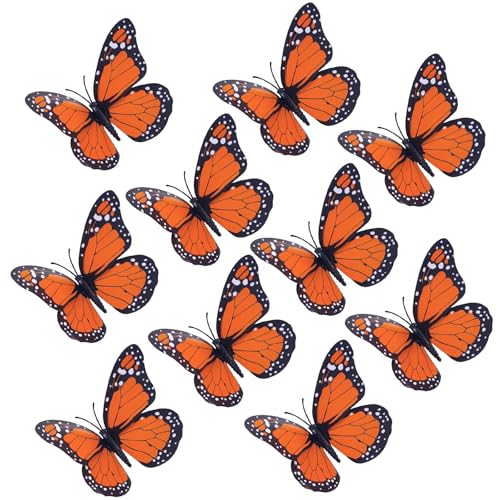 Decoraciones magnéticas de mariposa Monarca 10 unidades
