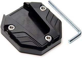 1 Piece Motorcycle Kickstand Pad Enlarger for Honda SH300i (2011-2014) Side Stand Extension Plate Parking Support Accessories,Black