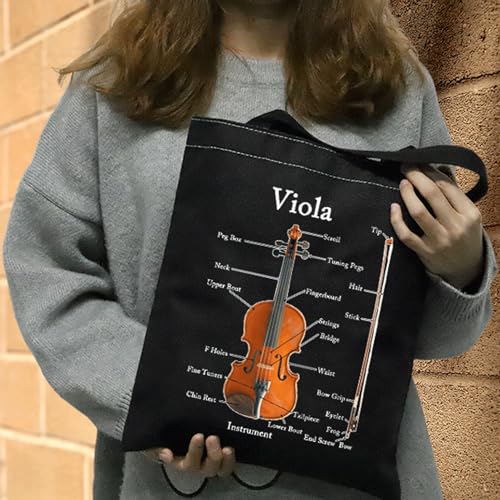 Bolso Tote para músico de viola miniatura 6