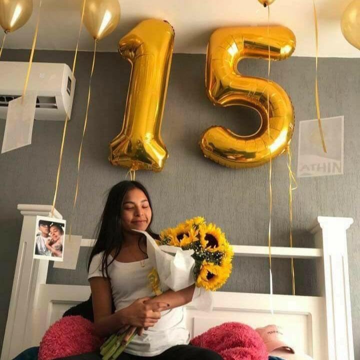 Gold Number 50 Balloon 40 inch, 50 Number Balloons, 50th Gold Birthday Decorations, 50 Year Old Women Men Golden Party Supplies - Image 9