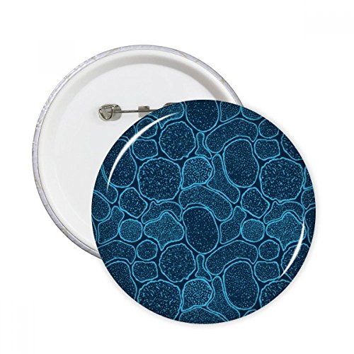 Microscope broches rondes bleu décoration vêtement pour enseignant et chercheur