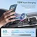 Lecork for Magsafe Car Mount, 15W Magnetic Wireless Charger for iPhone, Magsafe Air Vent Car Holder Charger for iPhone 16 Pro Max/16/15/14 13 12, Samsung S25/S25+/Ultra, RGB LED Design