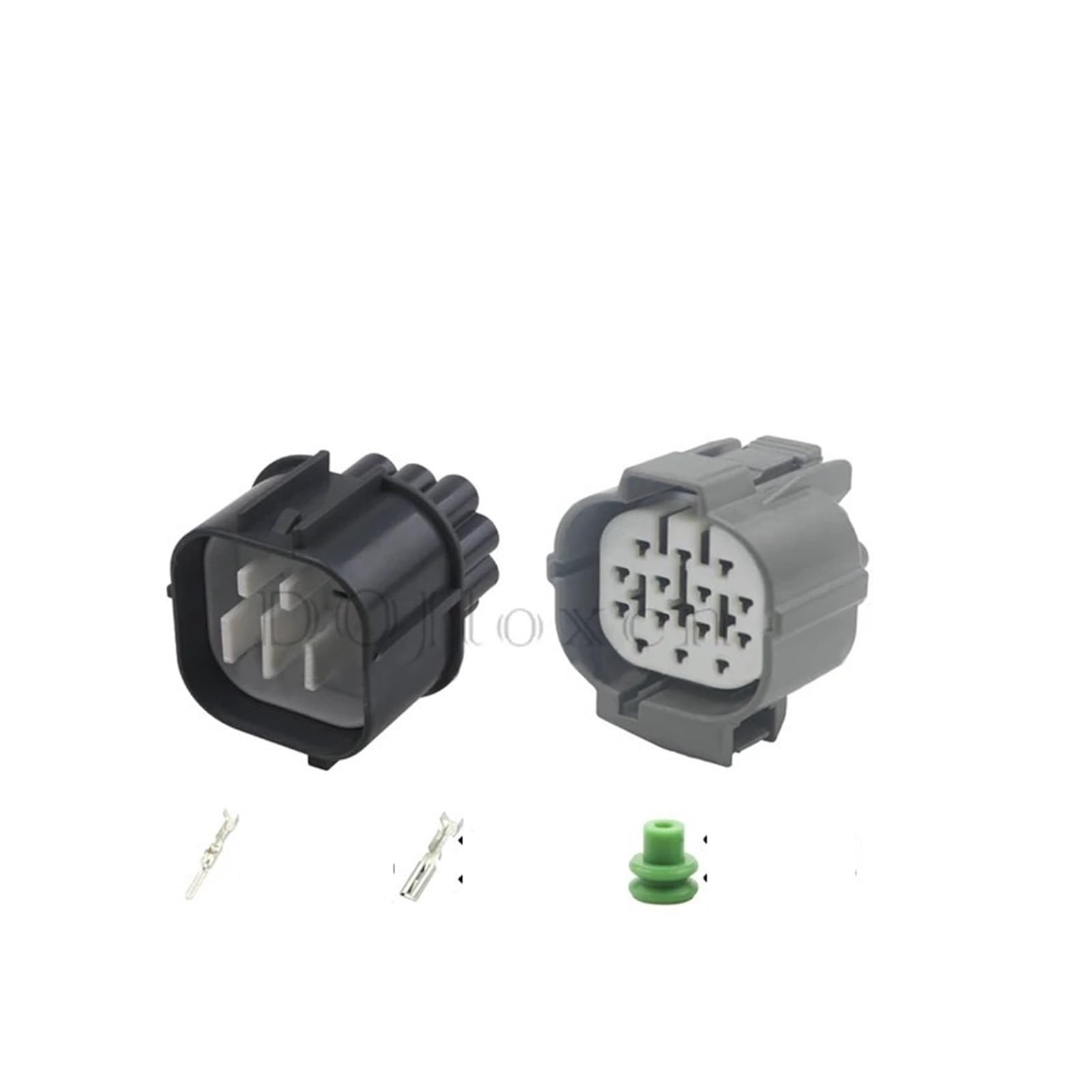 1/5/10 Sets 14 Pin Sumitomo 6181-0077 CONNECTOR Auto Male Female Connector 6189-0136 Water Proof With Terminals Socket(14p female male,5 sets)