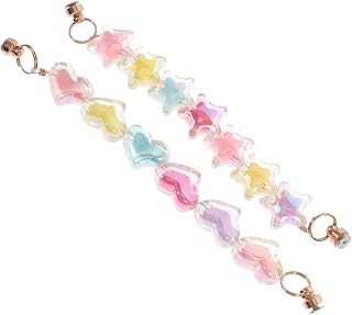 Hemobllo 4 Pçs Corrente De Telefone Móvel Estilo Doce Corrente De Telefone Ornamento Corrente De Telefone Móvel Acessório Pentagrama Adereços Cadeia De Telefone Móvel De Acrílico Correntes