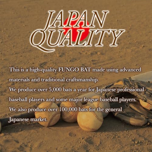 Image of Spark Two Stars Fungo Bat F31H Wooden Baseball Bat 'Ho Wood' [Made in Japan]