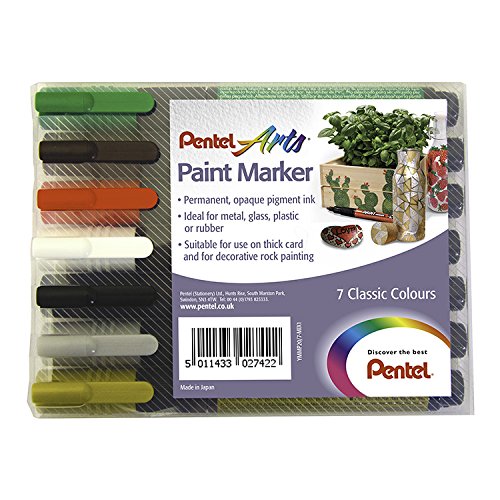 Marqueur peinture 0,4 mm Pentel Ymmp20 feutre peinture classique lot de 7