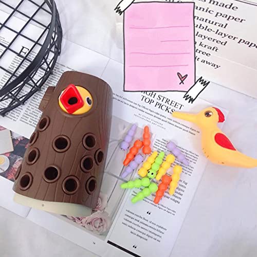 Brinquedos Montessori para Bebês - Habilidades Motoras Finas Sensoriais Brinquedos de Pica-Pau Jogo