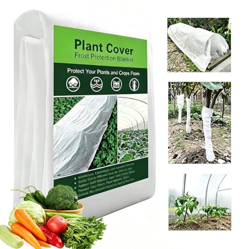 Image of Garden Plant Fleece Cover 2m x 5m, 35gsm Horticultural Fleece Protection