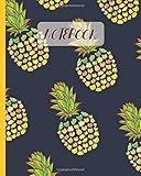  Notebook: Cute Frog Face Pineapple Pattern - Lined Notebook, Diary, Track, Log & Journal - Gift Idea for Boys Girls Teens Men Women (8\"x10\" 120 Pages)
