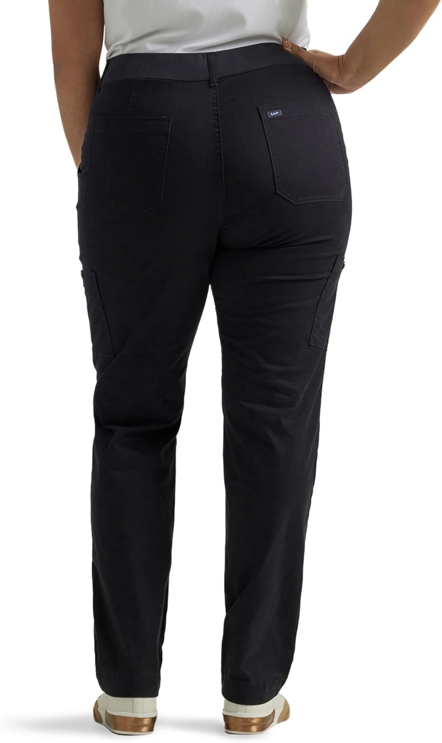 Lee Women’s Plus Size Ultra Lux Comfort with Flex-to-go Utility Pant